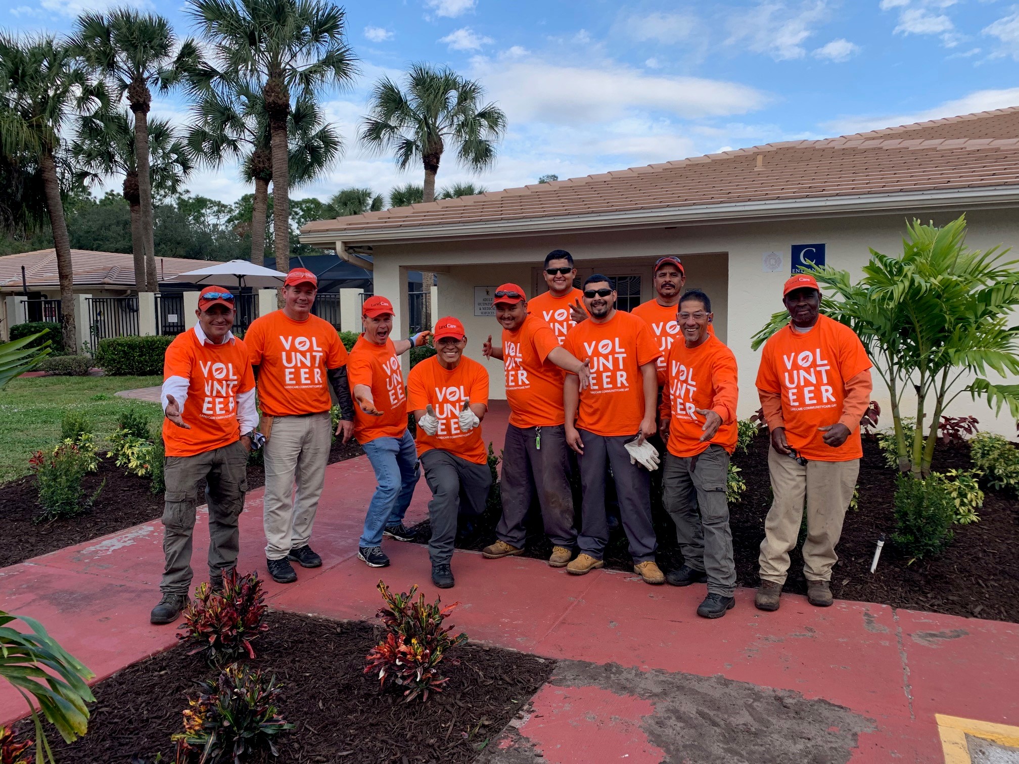 Naples team renovates outdoor space at nonprofit rehab